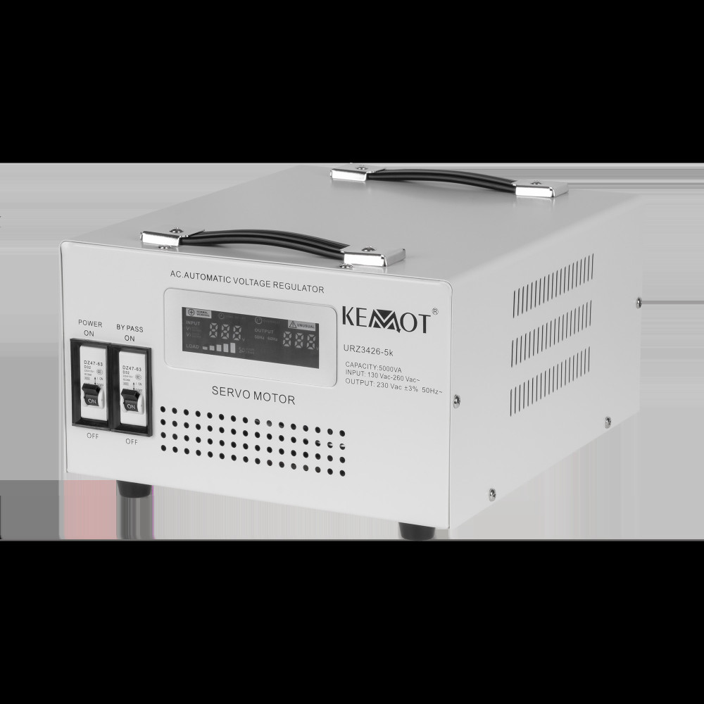 Automatisk spänningsstabilisator KEMOT MSER-5000 (5000 VA, servomotor) Automatisk spänningsstabilisator KEMOT MSER-5000 (5000 VA, servomotor)