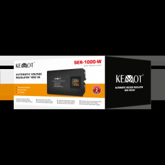 Automatisk spänningsstabilisator KEMOT SER-1000-W, precision 8% | HandlaSmidigt.se