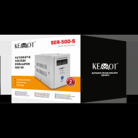 Automatisk spänningsstabilisator KEMOT SER-500-S, precision 8%