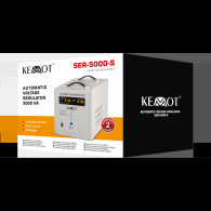 Automatisk spänningsstabilisator KEMOT SER-5000-S, precision 8%