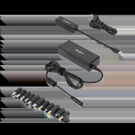 Universalnätadapter Rebel med 12 kontakter 90 W 15-20 V automatisk med Power Delivery-funktion.