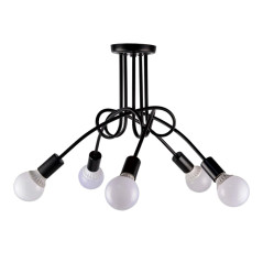 ZD74A Modern taklampa 5 svart