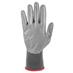 Arbetshandskar, polyester belagd med PU, 4131X, storlek 7