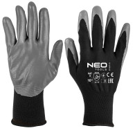 Arbetshandskar, polyester belagd med nitril, 4131X, storlek 11