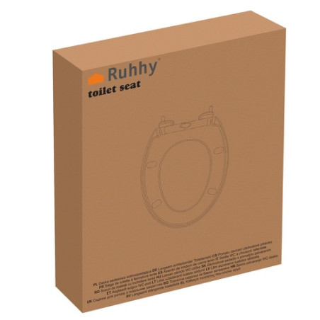 Toalettsits Ruhhy 24547 med långsam stängning.