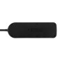 Strömförsörjningslist Maclean, förlängningssladd med 4 uttag + USB A / C, med strömbrytare, 250VAC/10A, 1,5m, svart, MCE508 B