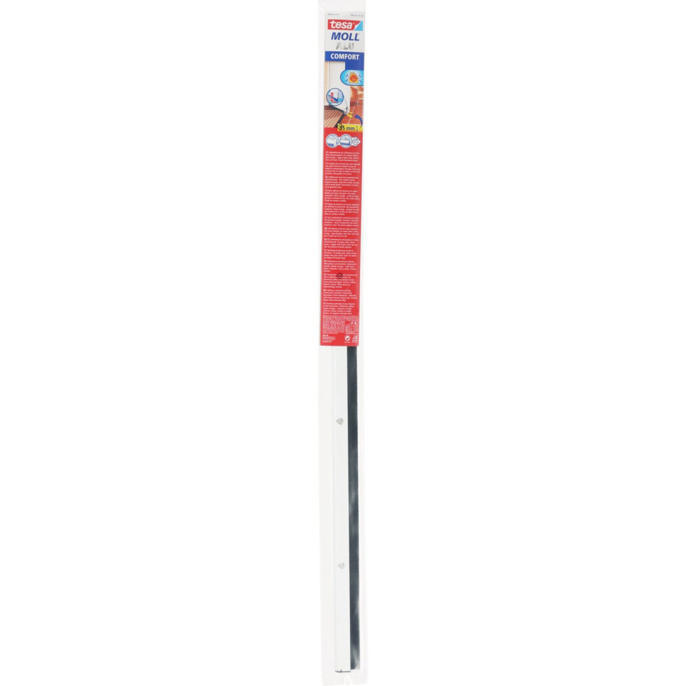Tätning under dörrborste för ojämnt golv, Comfort 1m:43mm, vit Tätning under dörrborste för ojämnt golv, Comfort 1m:43mm, vit