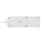 Strömförsörjningslist Maclean, förlängningssladd med 4 uttag + USB A / C, med strömbrytare, 250VAC/10A, 1,5m, vit, MCE508 W.