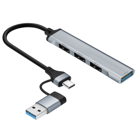 ADAPTER TRACER A-4, USB Type-C till USB-A, 4x USB-A