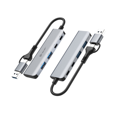 ADAPTER TRACER A-5, USB Type-C till USB-A, 2x USB-A + 2x USB-C