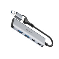 ADAPTER TRACER A-5, USB Type-C do USB-A, 2x USB-A + 2x USB-C