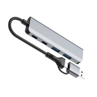 ADAPTER TRACER A-5, USB Type-C do USB-A, 2x USB-A + 2x USB-C