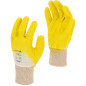 Handskar i nitril, gula-vita l220108p, 12 par, '8', ce, Lahti