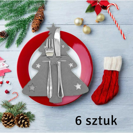 BQ86B Bestickfickor 6 st gran grå