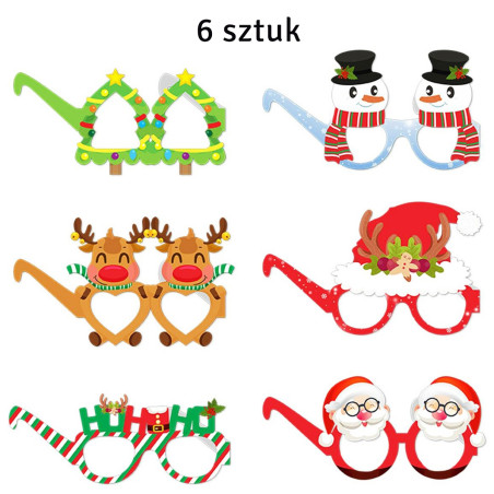 BQ89 Pappersglasögon jul