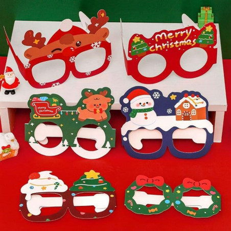 BQ89A Pappersjulglasögon för barn