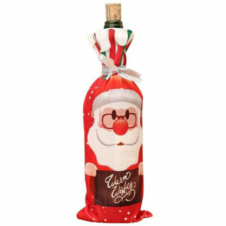 DA306A Julfodral för flaska        jultomten