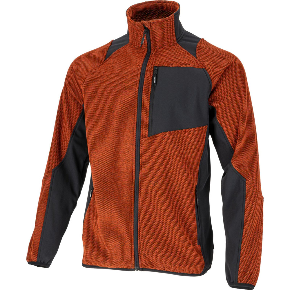 Bluza tech-fleece ceglasto-czarna, '3xl', ce,lahti Bluza tech-fleece ceglasto-czarna, '3xl', ce,lahti