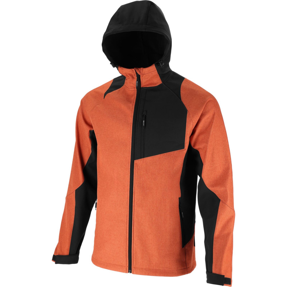 Kurtka softshell z kapt. ceglasto-czarna, '3xl', ce, lahti Kurtka softshell z kapt. ceglasto-czarna, '3xl', ce, lahti