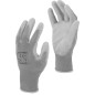 Handskar PU grå l230210p, 12 par, '10', CE, Lahti