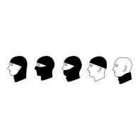 Multifunktionell balaclava, svart, one size