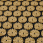 Hälso matta med akupressur piggar och kudde, 130x50cm, XXL, guld piggar, Rebel Active.