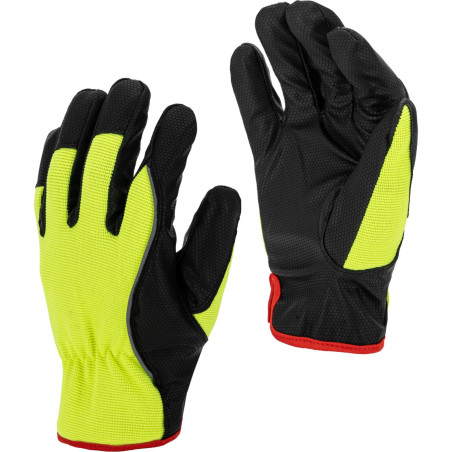 Handskar varm. gula l250708p, kort, '8', ce, Lahti