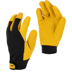 Handskar, varm brunt-svart, l251210p, kort, '10', CE, Lahti