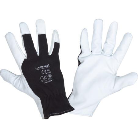 Handskar av getskinn. svart l271609p, kort, '9', ce,lahti