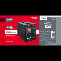 Nödströmsaggregat Rebel POWER-500-LFP4 - omvandlare med ren sinusvåg och laddningsfunktion 12V 230V 500VA/30 | HandlaSmidigt.se