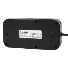 98-234- Nätdelar förlängare ps-330s 3-uttag 4xusb 1xusb-c 3m svart 3x1mm | HandlaSmidigt.se