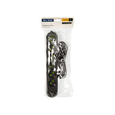 98-227- Nätdelar förlängare ps-530 5-uttag 3xusb 3m svart 2x1mm | HandlaSmidigt.se