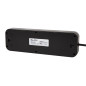 98-208- Nätdelar förlängningskabel ps-530s 5-uttag 4xusb 1xusb-c 3m svart 3x1mm