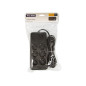 98-210- Nätdelar förlängare ps-620 6-uttag 3xusb 1xusb-c 2m svart 2x1mm