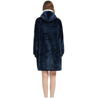 BQ82B Koc 'typu bluza' 2w1 niebieski