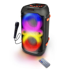 EP156 Esperanza högtalare bt fm led rgb karaoke sångare | HandlaSmidigt.se