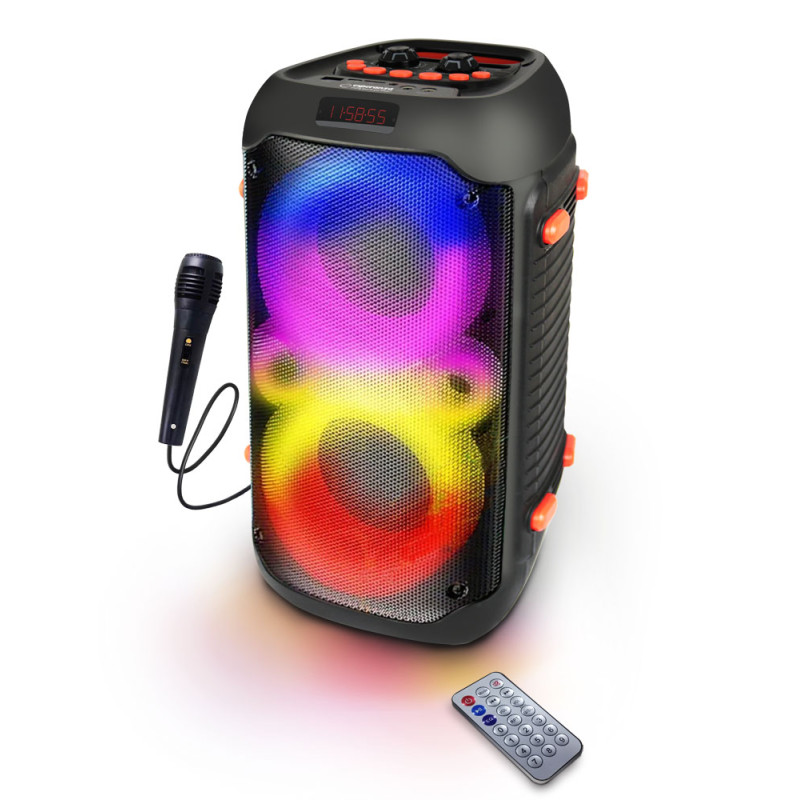 EP156 Esperanza högtalare bt fm led rgb karaoke sångare