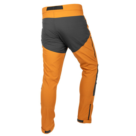 Arbetsbyxor OUTDOOR, 4-vägsstretch, senapsgula-grå, storlek XS.