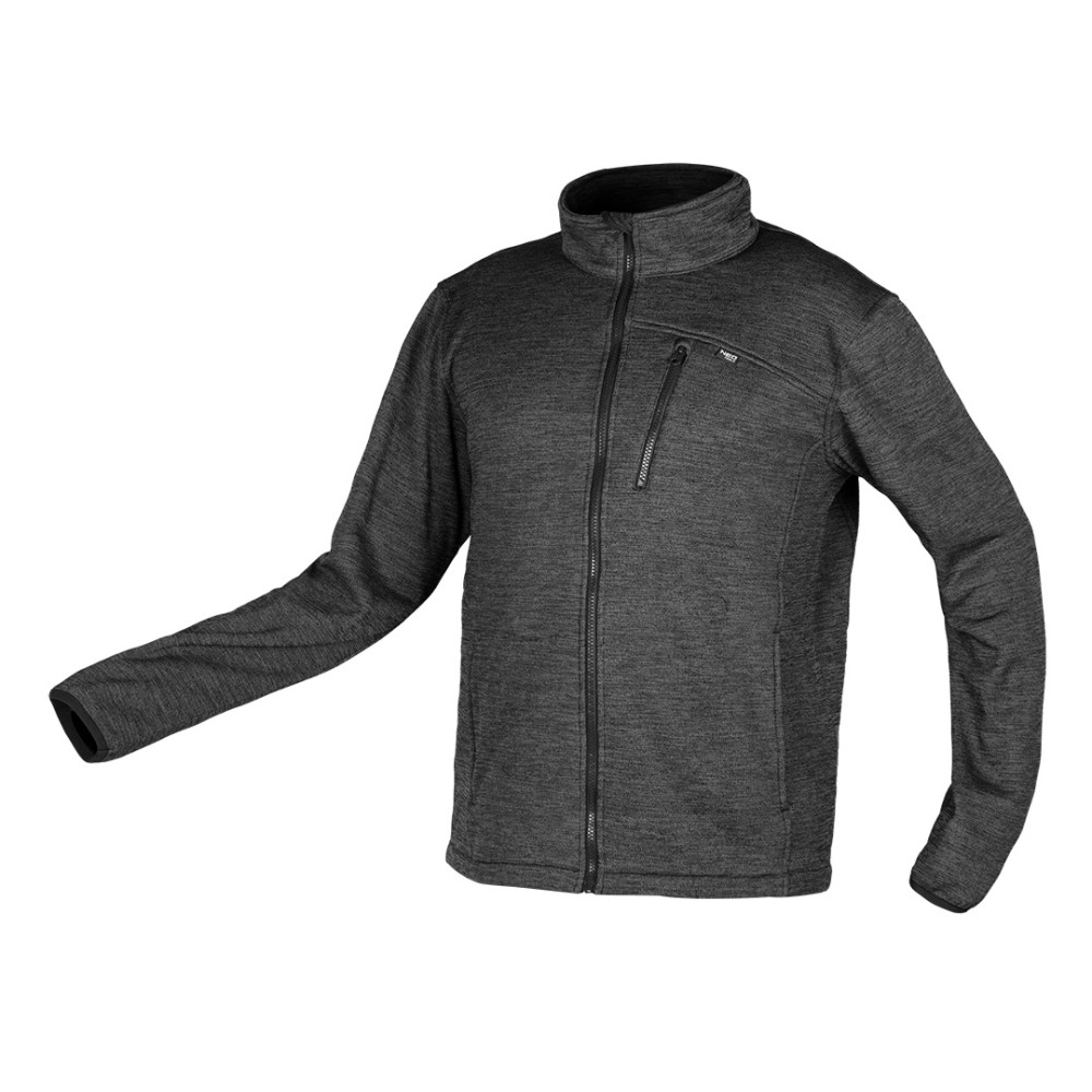 Bluza rozpinana OUTDOOR, pique, szara, rozmiar XXL Bluza rozpinana OUTDOOR, pique, szara, rozmiar XXL