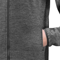 Tröja med dragkedja OUTDOOR, pique, grå, storlek XXL