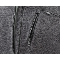 Bluza rozpinana OUTDOOR, pique, szara, rozmiar XXXL