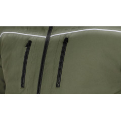 Fodrad jacka med huva OUTDOOR, grön, storlek XL