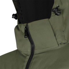 Fodrad jacka med huva OUTDOOR, grön, storlek XL