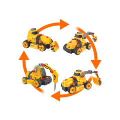 Grävmaskin 4 i 1 för barn