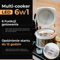 AD 6420 Multikokare 6 i 1 - 3,25 l