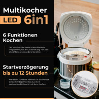 AD 6420 Multikokare 6 i 1 - 3,25 l
