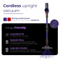 AD 7061 Allergivänlig trådlös vertikal dammsugare.
