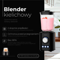 CR 4088 Blender med bägare - titanblad - glasburk 1,5l