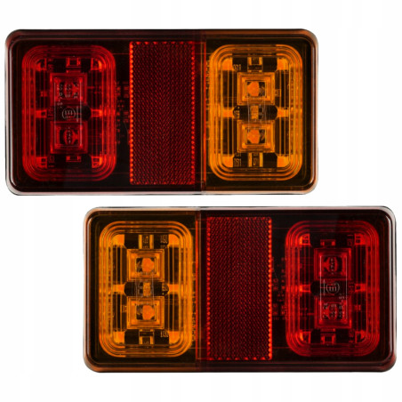 23-223- Lampa för 12v 16xled för bilsläpvagn 2st