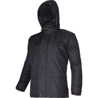 Fodrad svart jacka, '2xl', CE, Lahti